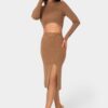 Lurex Rib Cropped Kit Set