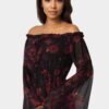 Off the Shoulder Bell Sleeve Maxi Dress
